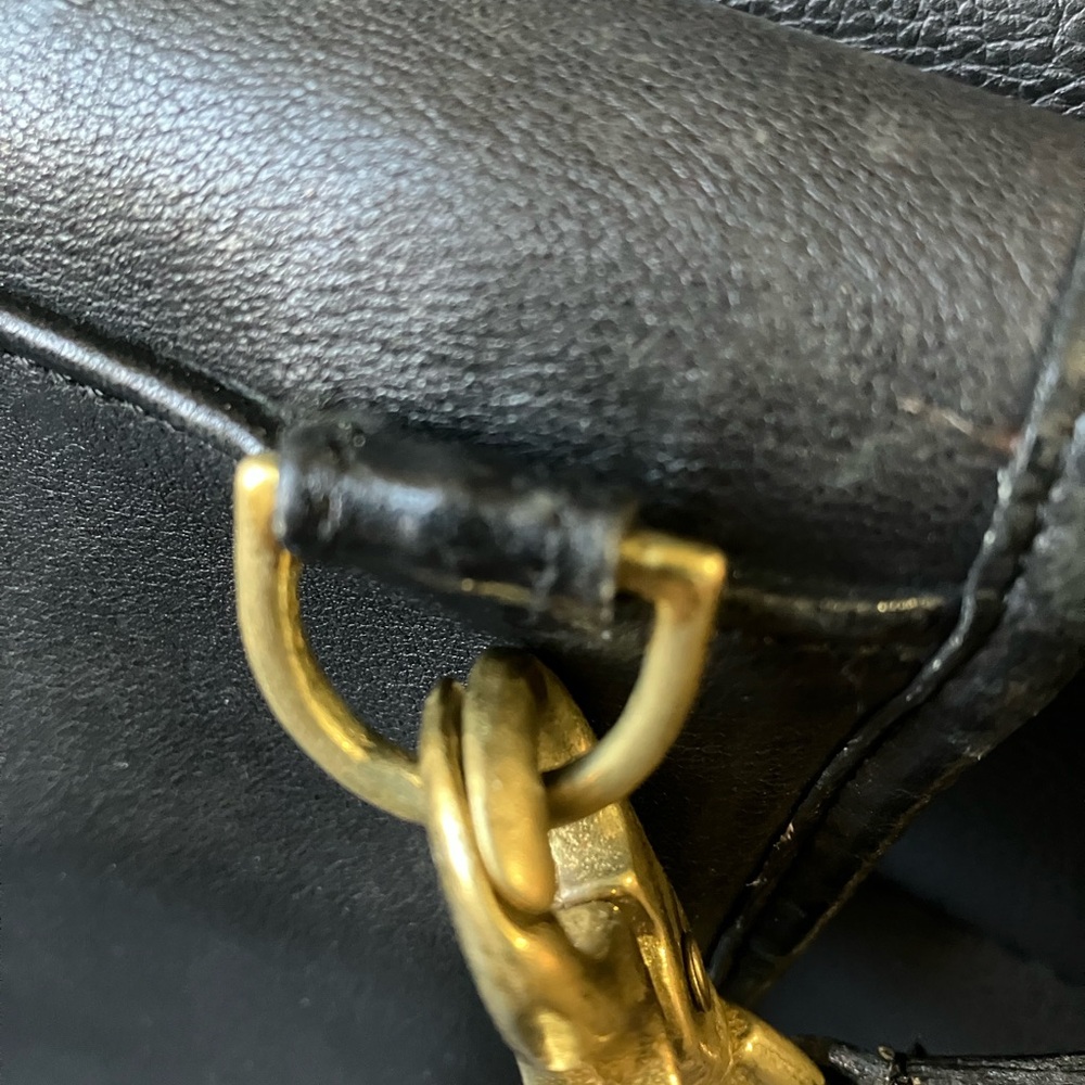 Vintage Coach Slim Pouch 9640 - Black Leather - NYC made late 70s RARE - Picture 5 of 16